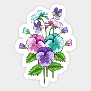 Pansies Sticker